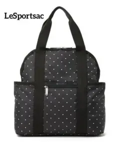 まあ様【超美品】レスポートサック 2way ドット リュックブラック黒