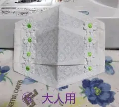 不織布が見えるマスクカバー&インナーマスク大人用⑯