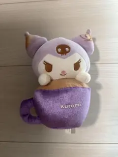 Sanrio Kuromi ティーカップ ぬいぐるみ　クロミちゃんのサムネイル