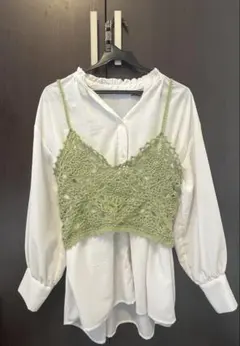 ハンドメイド ビスチェ ベスト かぎ針 ファッション