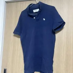 Abercrombie & Fitch ネイビー ポロシャツ Sサイズ