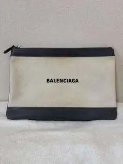 BALENCIAGA クラッチバッグ グレー/アイボリー