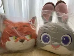 ディズニーズートピア　コストコ　ニックとジュディ　ぬいぐるみ　クッション