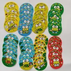 サンリオ けろけろけろっぴ 丸いシール40枚：8柄×各5枚/1992年製