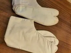 ホワイト 薄ピンク　 足袋 23.0㎝　こはぜ付き 　2足セット