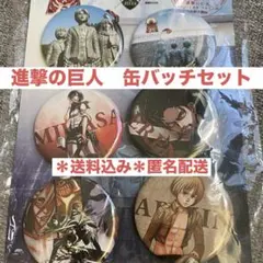 進撃の巨人　缶バッチ６個セット　大分県日田限定