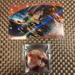 東雲彰人 イラストカード グリッター缶バッジ プロジェクトセカイ プロセカ