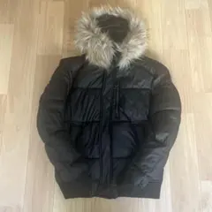 ZARA ダウンジャケット ファー　Mサイズ　ブラック