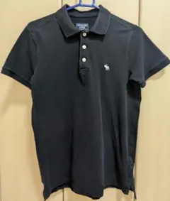 Abercrombie & Fitchアバクロ メンズ 半袖ポロシャツ ブラックのサムネイル