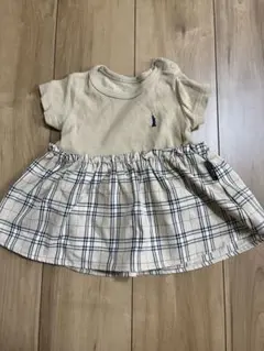 EAST BOY 異素材ドッキング チェック柄 Tシャツ