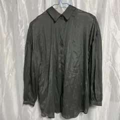 レディース シアー 長袖 グレー