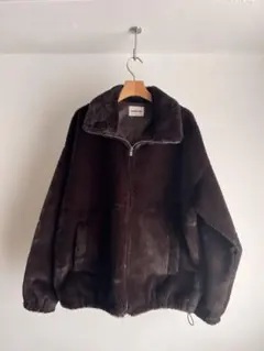 monkey time ダークブラウン ボアジャケット