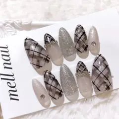 3583 ネイルチップ 量産型 ワンホン フレンチガーリー 韓国 地雷 オーダー