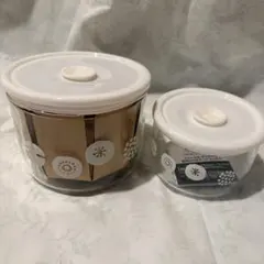 【新品未使用品】FANCL iwaki 耐熱ガラスフードコンテナ 大小セット