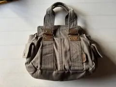 カーキ　キャンバス トートバッグのサムネイル