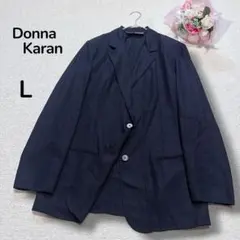 【ダナキャラン DONNAKARAN】イタリア製ウール混テーラードジャケット　黒のサムネイル