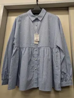 ESTACOT オシャレかわいいデザイン　前開き　シャツ　ブラウス