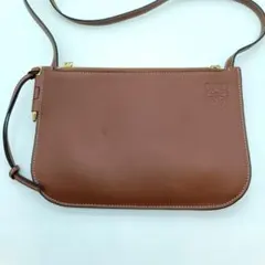 □美品□LOEWE ショルダーバッグ ゲート ダブルジップ アナグラム