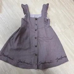 anyFAM フリル付きジャンバースカート 110cm