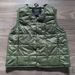 TAION ダウンベスト オリーブグリーン 100cm~