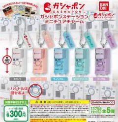 【フルコン①：全５種】ガシャポンステーション ミニチュアチャーム　ガチャ