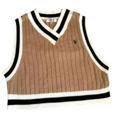 U.S.POLO ASSN. ポロ　ニットベスト　学生　制服　スクールベストのサムネイル