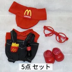 Labubu ラブブ ぬいぐるみ着替えせ （マクドナルドセット）　5点セット