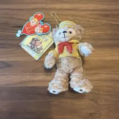 【タグ付き】　ディズニー　ダッフィー　ぬいぐるみバッジ　ぬいば30周年