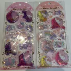 ハローキティ マイメロディ ウォーターインシール 2枚セット