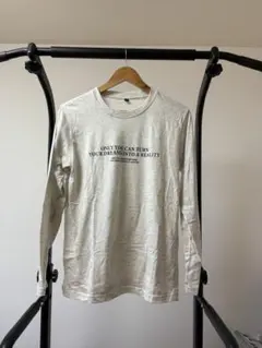 ライトグレー 長袖Tシャツ Mサイズ
