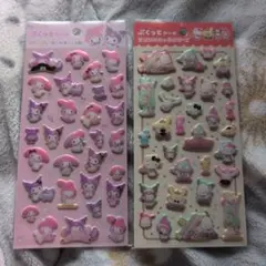 マイメロディ クロミ　サンリオぷくっとシール 2シートセット