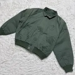【c6705】TRUSSARDI MA-1 ジャケット　カーキ