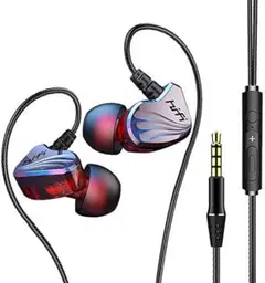 イヤホン3.5mm 有線 マイク付き リモコン付き 新品未使用品