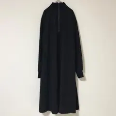 新品♡ HUG.U ハグユー ロングワンピース ビッグシルエット ポケット 黒