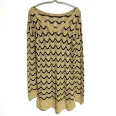 MK MICHEL KLEIN 長袖ニット ベージュ　黒38