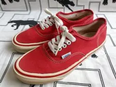 80s USA製 VANS オーセンティック 赤