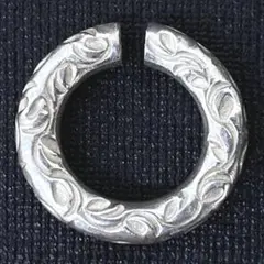 あるじゃん 祐天寺 シルバー 925 唐草 2mm 12G ピアス 2個セット