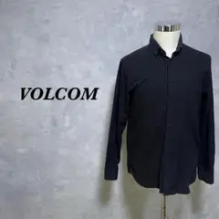 VOLCOM 長袖シャツ モダンフィット ボタンダウン ブラック M 4568
