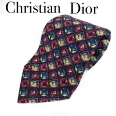 【匿名配送】クヤスチャンディオール　ネクタイ　ハイブランド　総柄