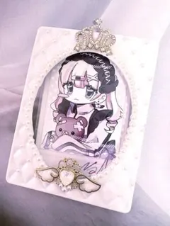 ハンドメイド b8 フォトキーホルダー カードデコ 硬質カードケースデコ