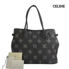 CELINE セリーヌ パリマカダム デニム ショルダー トートバッグ