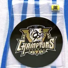 阪神タイガース『セ・リーグ優勝記念ステッカー丸エッジング箔』