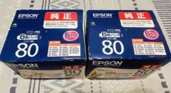 EPSON 純正インクカートリッジ IC6CL80 6色パック　2個セットのサムネイル