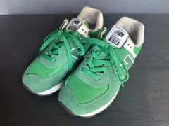 散*歩様 【美品】New Balance 574 グリーン 24.5cm ML5