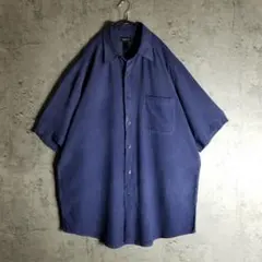 claiborne シルクシャツ ダークパープル 無地 ワントーン