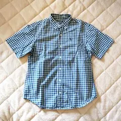 美品☆ラルフローレンギンガムチェック半袖シャツ ブラウス150
