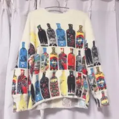 SALTSUGAR　ボトルプリントセーター