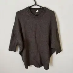 β ベータ　ブラウン　アルパカシルク含　ニット　セーター　ドルマンスリーブのサムネイル