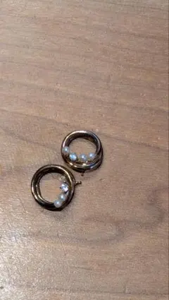 ゴールド　トフープイヤリング　ete