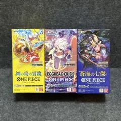 ワンピースカード　神の島の冒険 滄海の七傑 eb04３BOX　テープ付き 未開封
